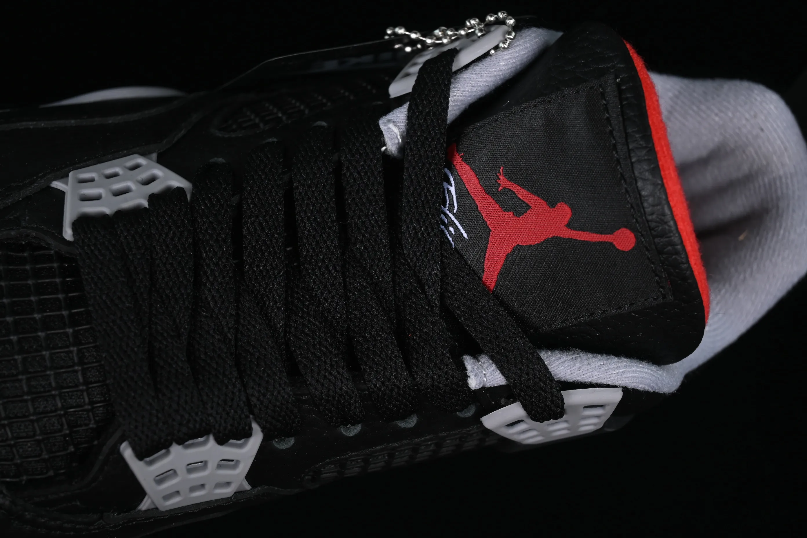 All categories Air Jordan Jordan series basketball shoes Air Jordan 4 P version Air Jordan 4 Retro "Bred Reimagined" AJ4 Joe 4 black red FV5029-006